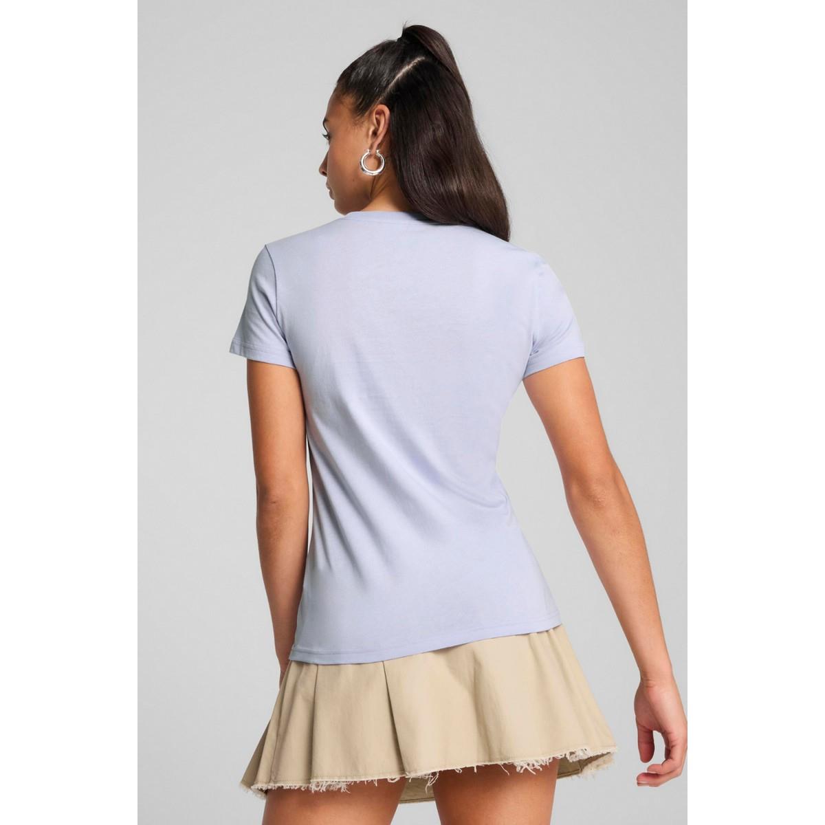 Puma Ess No. 1 Logo Tee (S) Coo Kadın Açık Mavi Tişört 