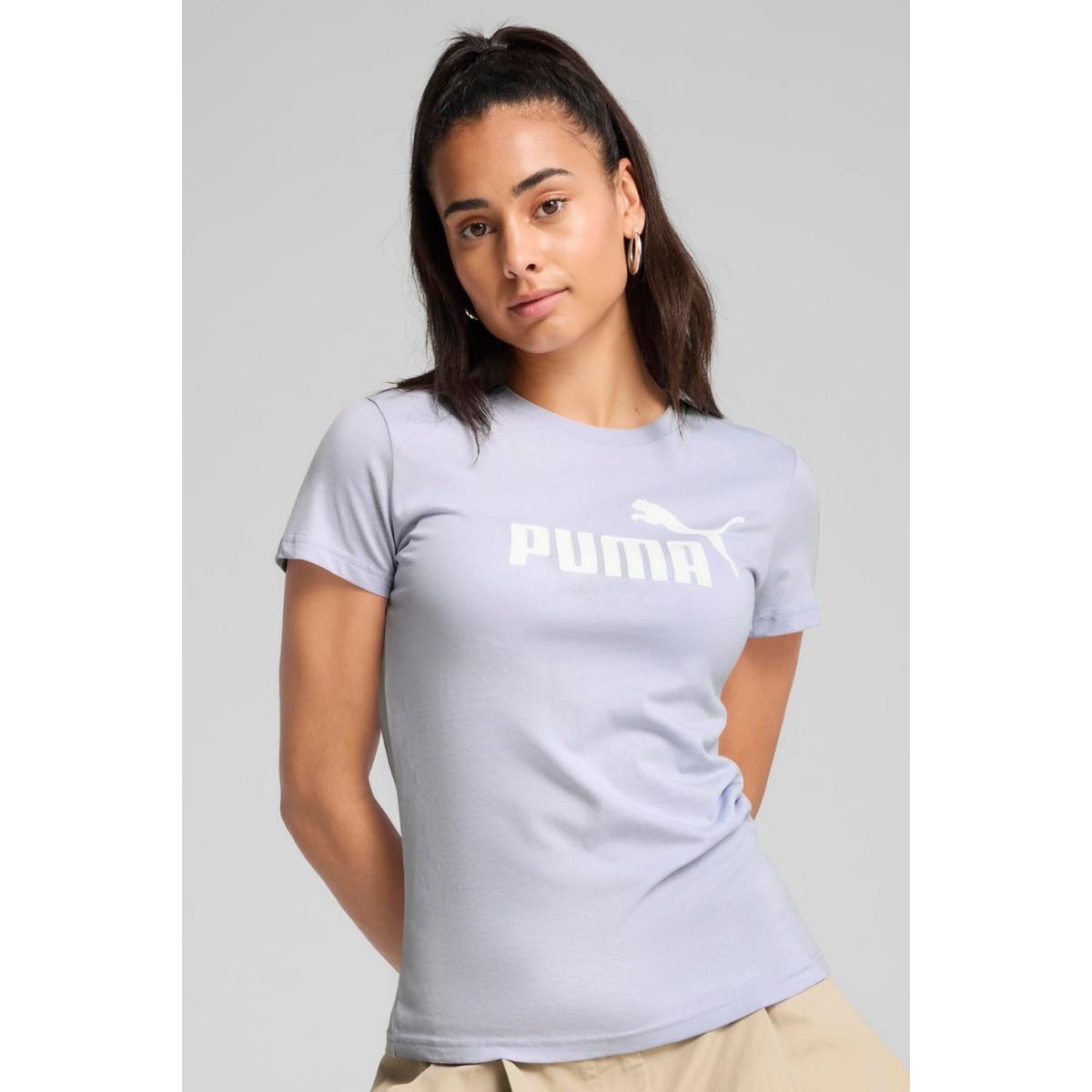 Puma Ess No. 1 Logo Tee (S) Coo Kadın Açık Mavi Tişört 