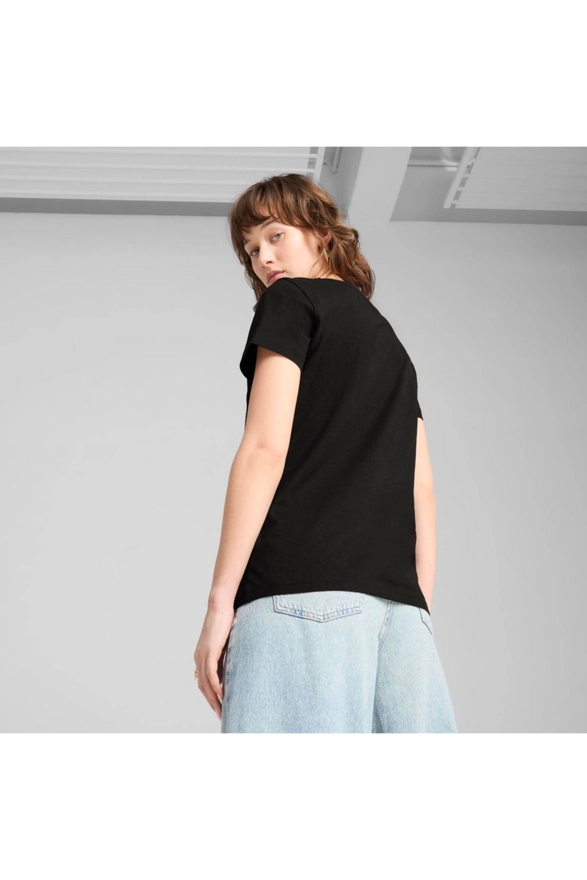Puma GRAPHICS Floral Cat Logo Tee Kadın T-shirt