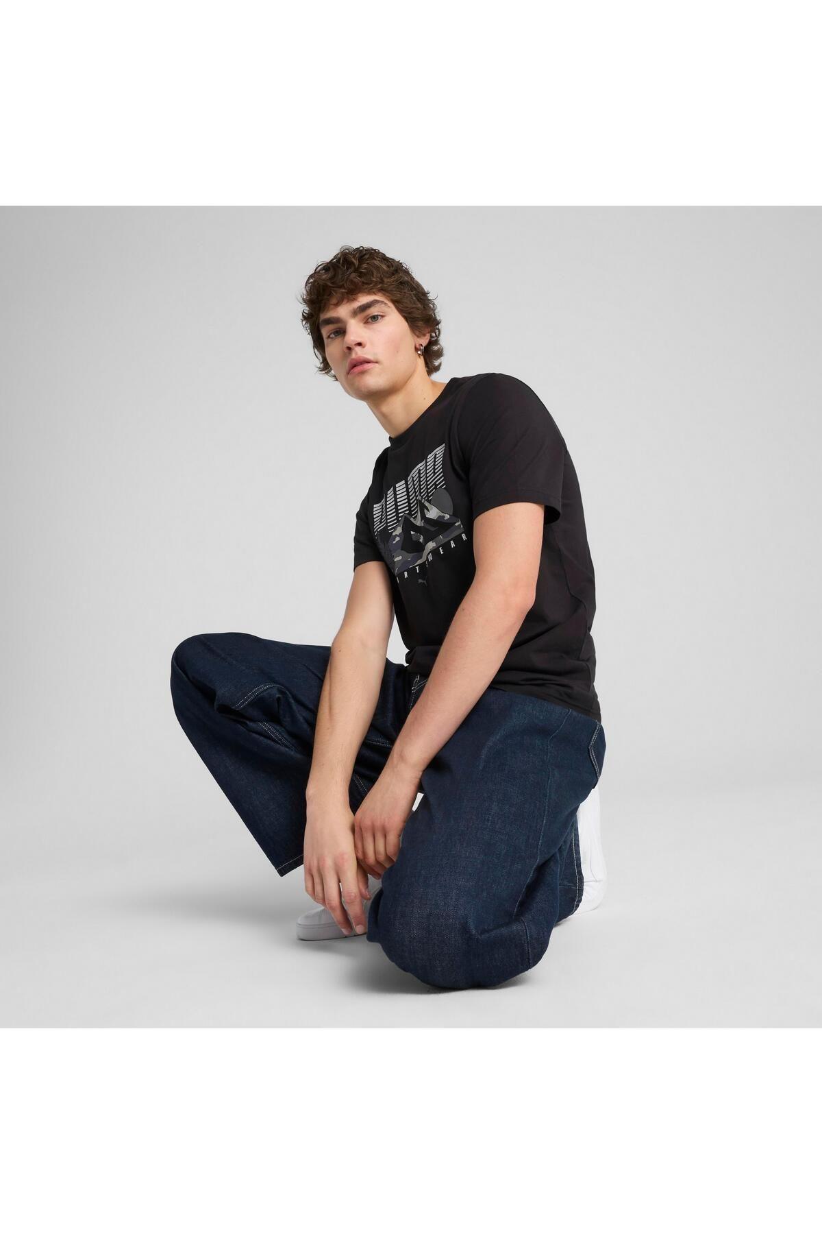 Puma GRAPHICS Mountain Tee Erkek T-shirt