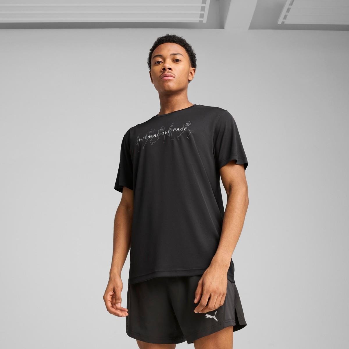 Puma GRAPHICS RUNNING ILLUSTRATIO Erkek Spor T-shirt