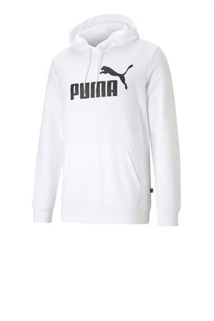  PUMA Ess Big Logo Hoodie Erkek Beyaz Günlük Stil Sweatshirt 58668802