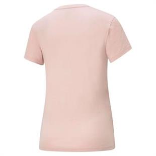  PUMA ESS Logo Tee-Bridal Rose T-SHİRT