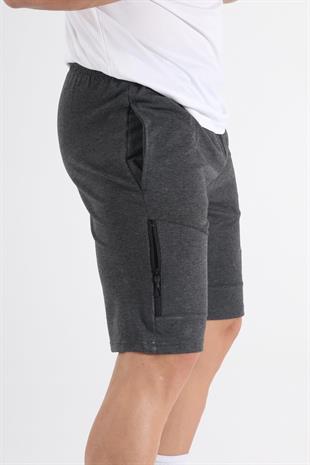 Akron Kamp Şortu Pamuklu Antrasit
