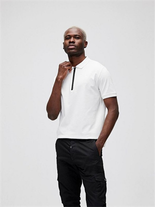 Bad Bear CORD POLO Fermuarlı Polo Yaka T-shirt