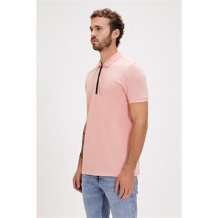 Bad Bear Cord Polo Yaka Pembe Erkek Tişört