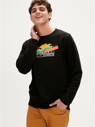 Bad Bear CRAYON CREWNECK NIGHT Sweatshirt