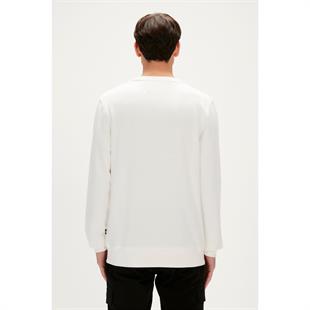 Bad Bear Crayon Crewneck Off-White Beyaz Erkek Sweatshirt