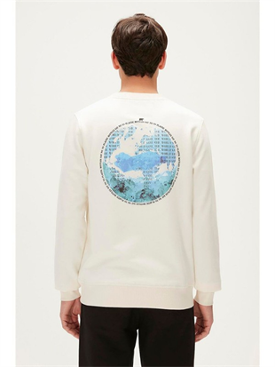 Bad Bear CRAYON CREWNECK OFF-WHITE Sweatshirt