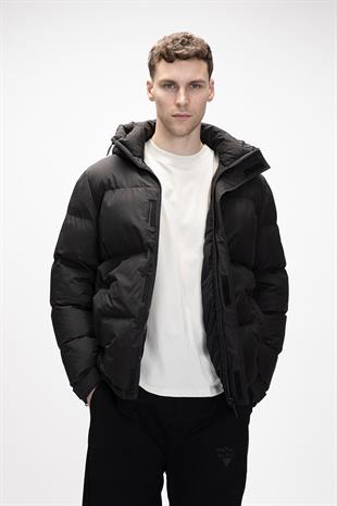 Bad Bear Cup Puffer Coat Erkek Siyah Mont 