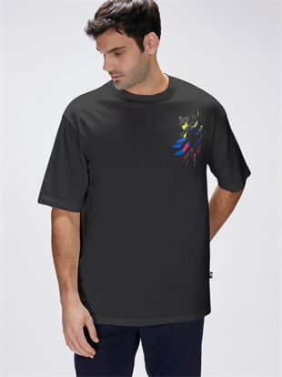 Bad Bear Doxa Siyah Erkek Oversize T-shirt