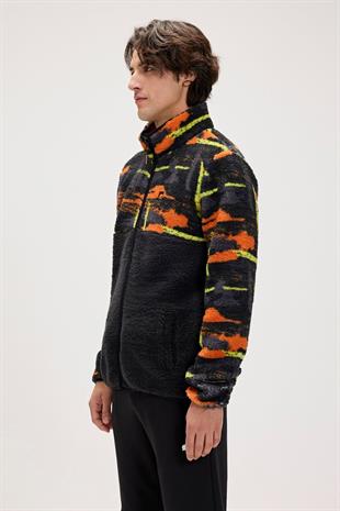 Bad Bear Full-Zip Polar Sweatshirt Vernon Siyah