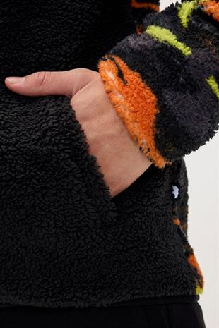 Bad Bear Full-Zip Polar Sweatshirt Vernon Siyah