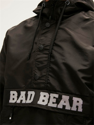 Bad Bear HURRICANE WINDBREAKER JACKET Siyah Rüzgarlık