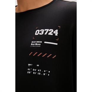 Bad Bear Jesse Siyah Baskılı Erkek T-shirt