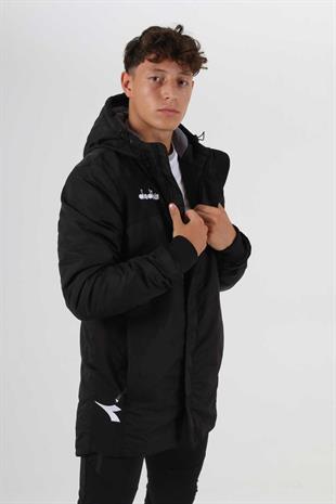 Diadora Forza Anorak Uzun Mont Siyah