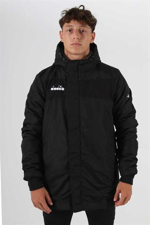 Diadora Forza Anorak Uzun Mont Siyah