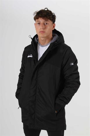 Diadora Forza Anorak Uzun Mont Siyah