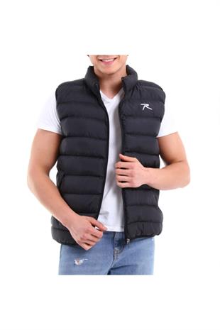 Erkek Şişme Yelek Hemı Siyah