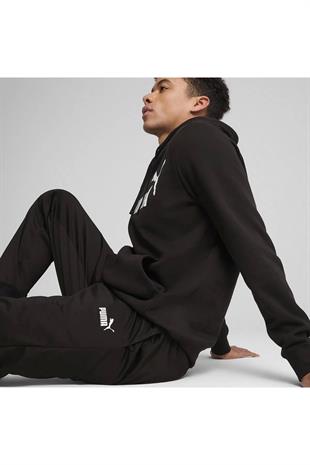 Essential No.1 Logo Erkek Siyah Günlük Stil Eşofman Altı 68264801