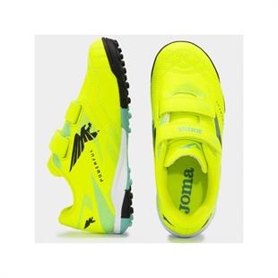 Joma POWERFUL JR 2411 LEMON FLUOR TURF Çocuk Halı Saha Ayakkabı