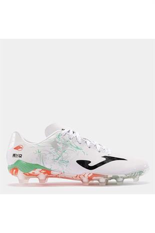 Joma SUPERCOPA 2402 WHITE TURQUOISE FIRM GROUND Krampon 