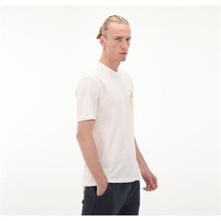 Kappa Authentic Spacetime T-Shirt Erkek Beyaz Regular Fit Tişört