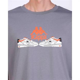 Kappa Authentic Taster Erkek Gri Regular Fit Tişört