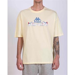 Kappa Authentic Taster Erkek Sarı Regular Fit Tişört