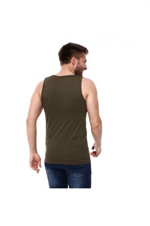 Kappa Erkek Kolsuz T-shirt Gatan Haki