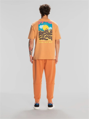 Kappa Frotis Erkek Camel Regular Fit Tişört