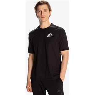 Kappa Frotis Erkek Siyah Regular Fit Tişört