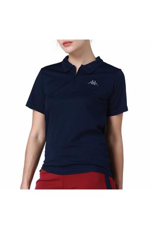 Kappa Kadın Lacivert Polo Slim Fit T-shirt
