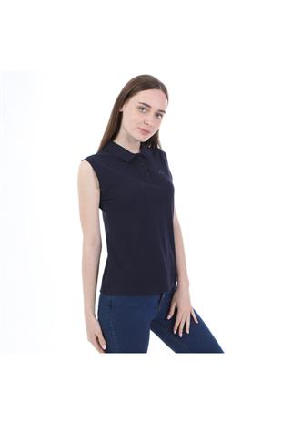 Kappa Kadın Lacivert Wws Rdk Kolsuz Polo T-shirt