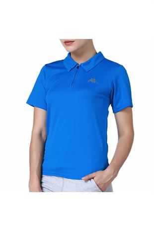Kappa Kadın Mavi Polo Slim Fit T-shirt