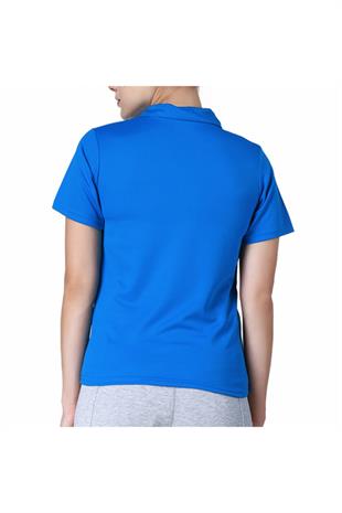 Kappa Kadın Mavi Polo Slim Fit T-shirt
