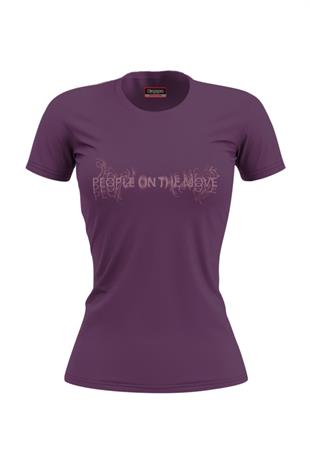 Kappa Kadın Mor Baskılı T-Shirt