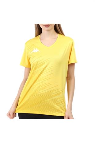 Kappa Kadın Poly T-shirt Abuw Sarı