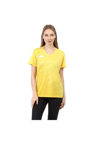 Kappa Kadın Poly T-shirt Abuw Sarı