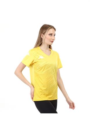 Kappa Kadın Poly T-shirt Abuw Sarı