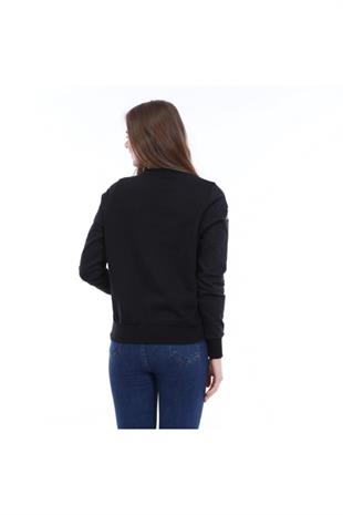 Kappa Kadın Siyah Dıano Sweatshirt