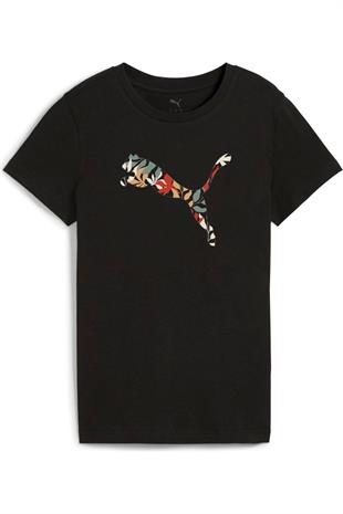 Puma GRAPHICS Floral Cat Logo Tee Kadın T-shirt