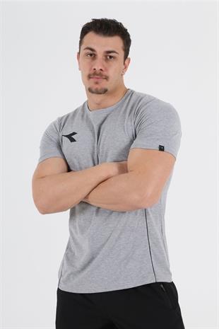 Satürn Antrenman T-shirt Gri Melanj
