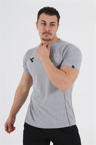 Satürn Antrenman T-shirt Gri Melanj