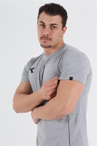 Satürn Antrenman T-shirt Gri Melanj