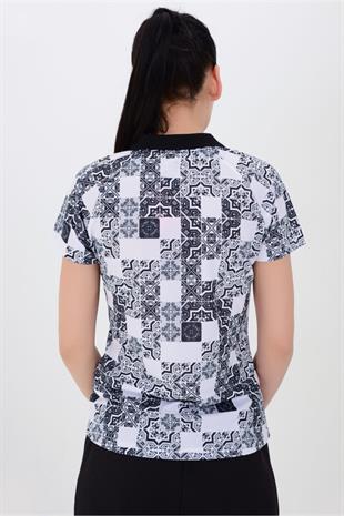 TRYON Kadın Polyester Polo T-shirt Eliz