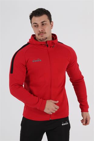 Venüs Kapşonlu Sweat Kırmızı