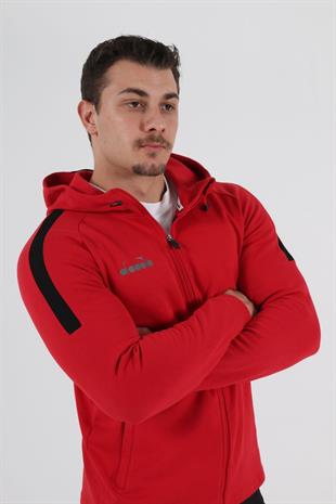 Venüs Kapşonlu Sweat Kırmızı