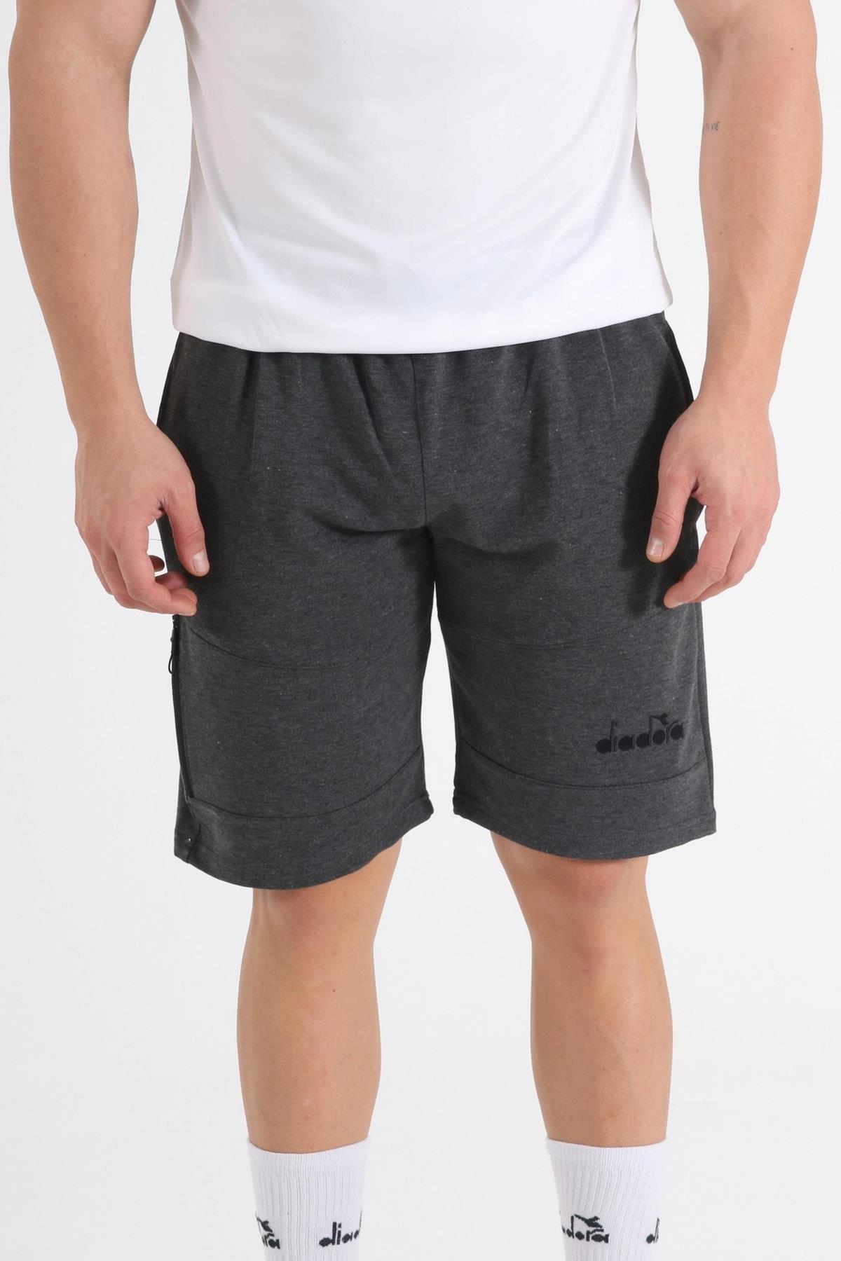 Akron Kamp Şortu Pamuklu Antrasit