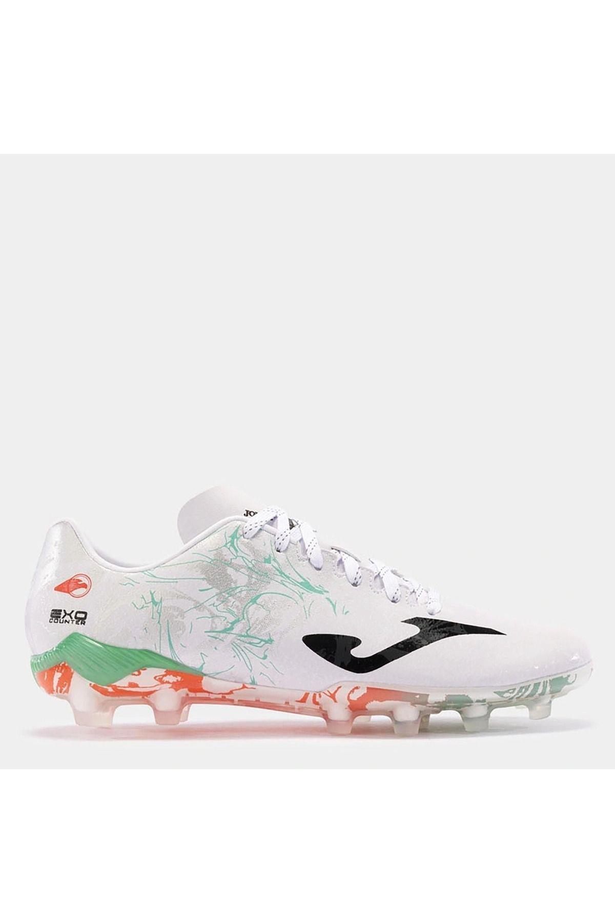 Joma SUPERCOPA 2402 WHITE TURQUOISE FIRM GROUND Krampon 